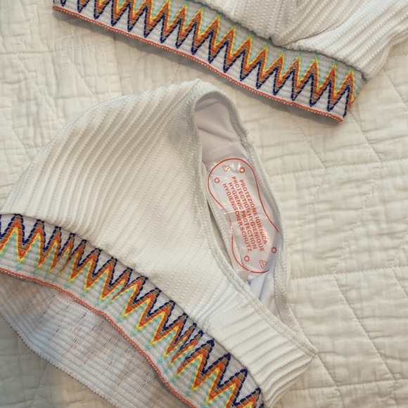 Contrast High Waisted Tummy Control Bikini Set Spandex Swimsuit 2 Piece - Picture 4 of 9